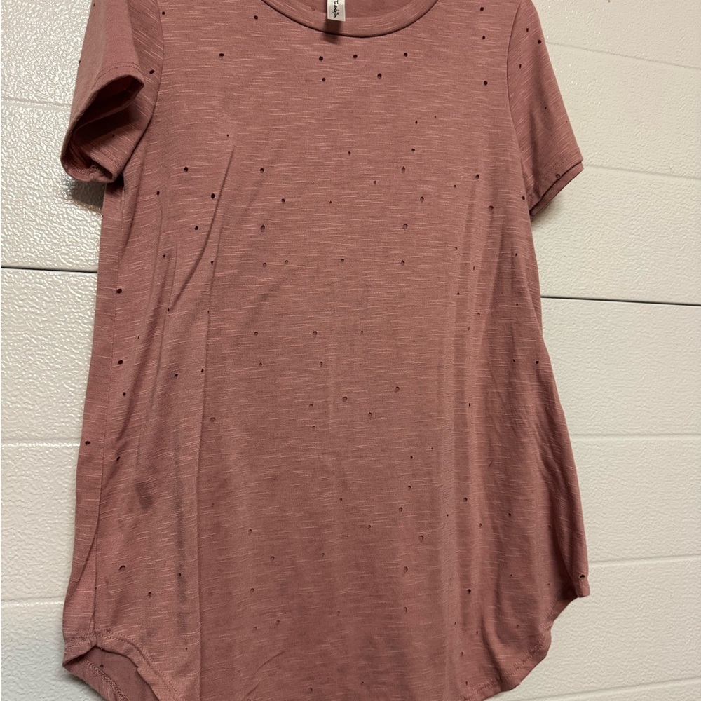 Twenty Dusty Pink Short Sleeve Tee